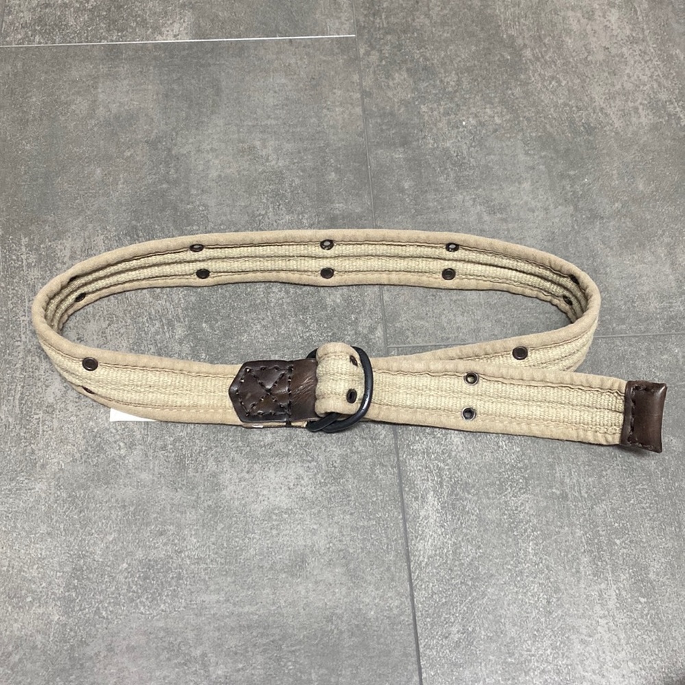 BNWOT Authentic Abercrombie and Fitch Distressed Canvas and Leather Belt